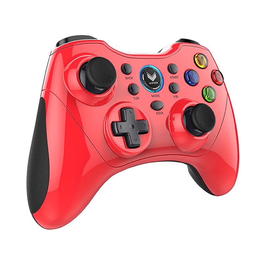 Tay cầm chơi game không dây Rapoo V600S Màu đỏ