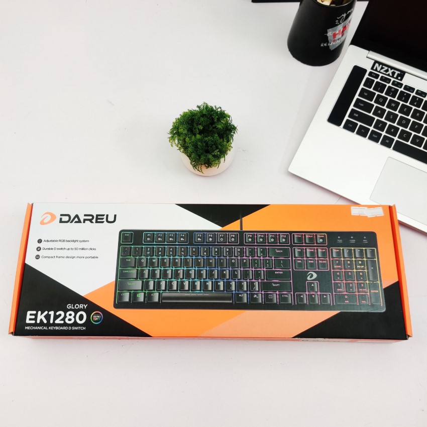 Bàn phím cơ Dareu EK1280 RGB black (USB/Blue sw)