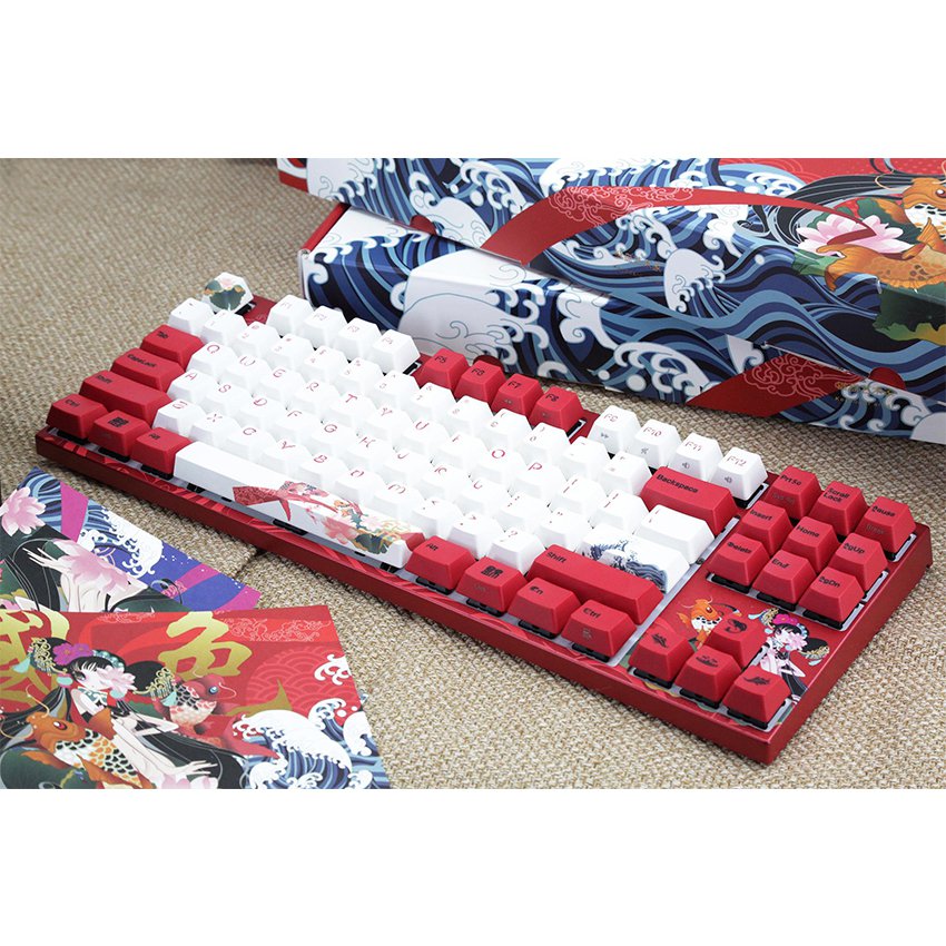 Bàn phím cơ Varmilo VA87M Koi - Mechanical Cherry Brown switch