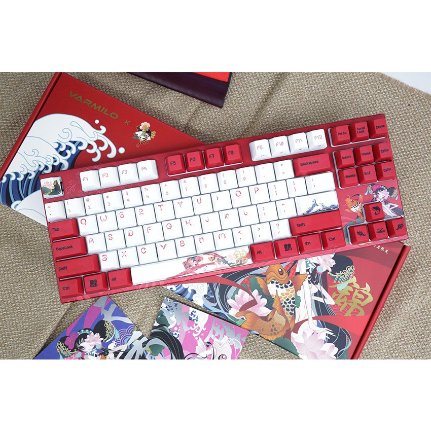 Bàn phím cơ Varmilo VA87M Koi - Mechanical Cherry Brown switch