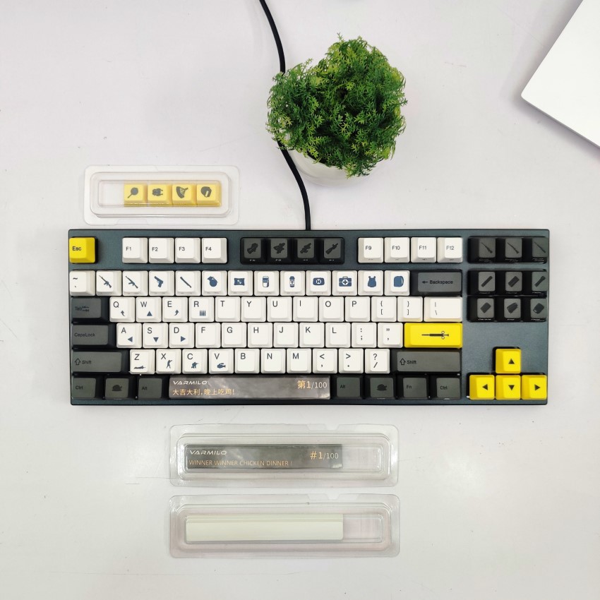 Bàn phím cơ Varmilo VA87M Chicken Dinner PUBG - Mechanical Cherry Brown switch