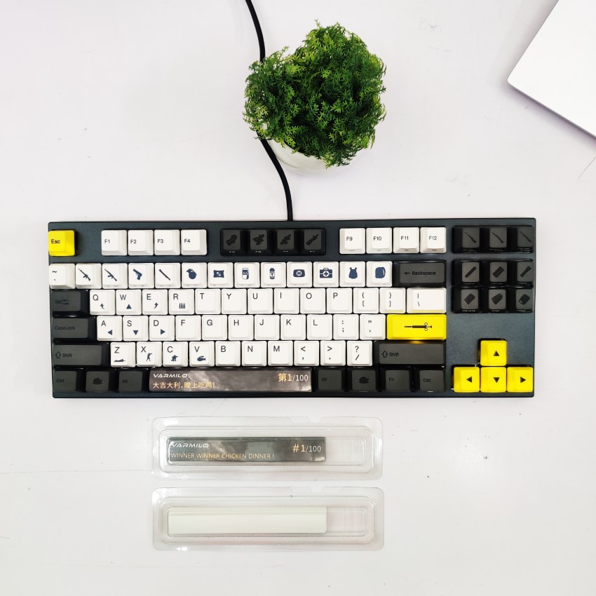 Bàn phím cơ Varmilo VA87M Chicken Dinner PUBG - Mechanical Cherry Silent Red switch