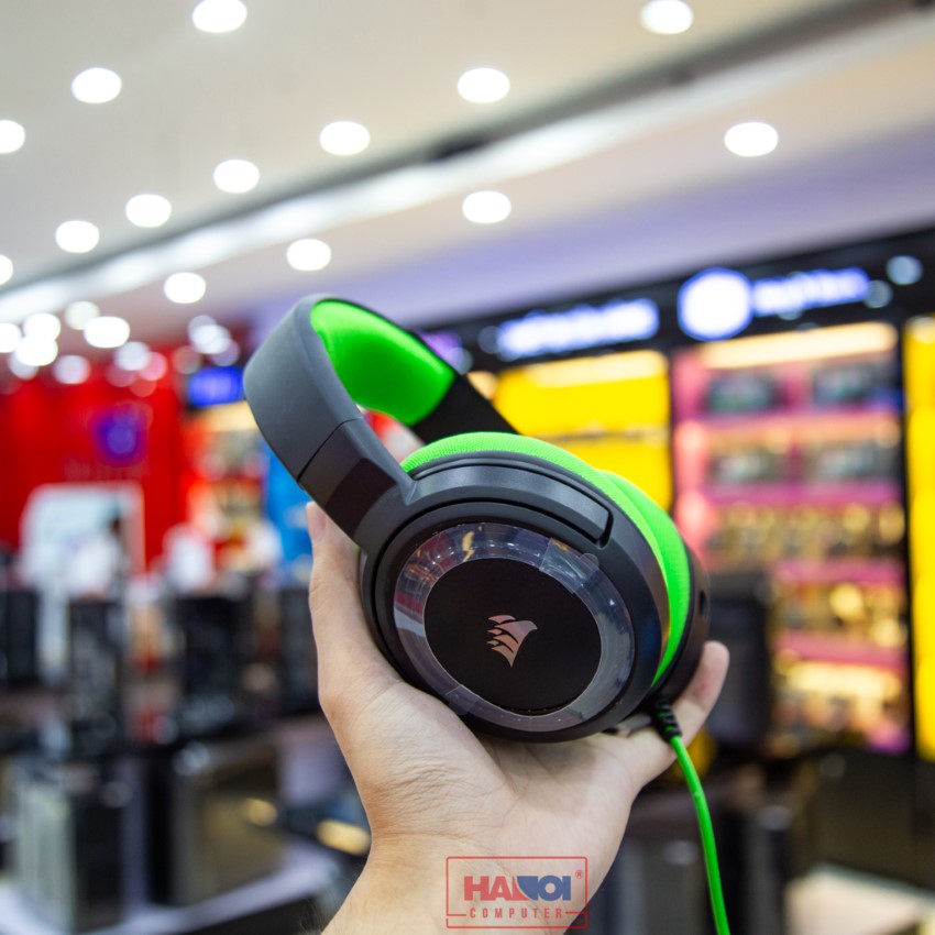 Tai nghe gaming Corsair HS35 Stereo Green