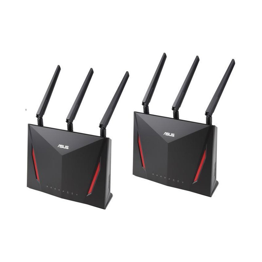 Bộ Mesh wifi ASUS RT-AC86U (2-Pack) AC2900, Gaming Router wifi , MU-MIMO, AIMESH