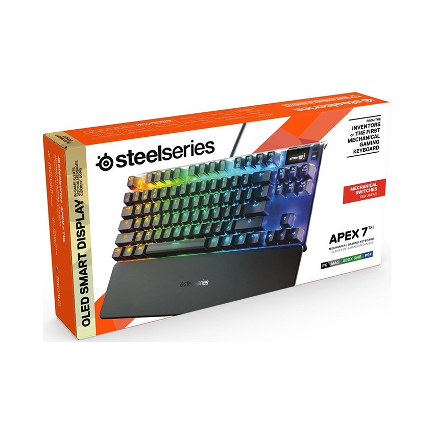 Bàn phím cơ Steelseries Apex 7 TKL Mechanical Blue Switch US (64758)