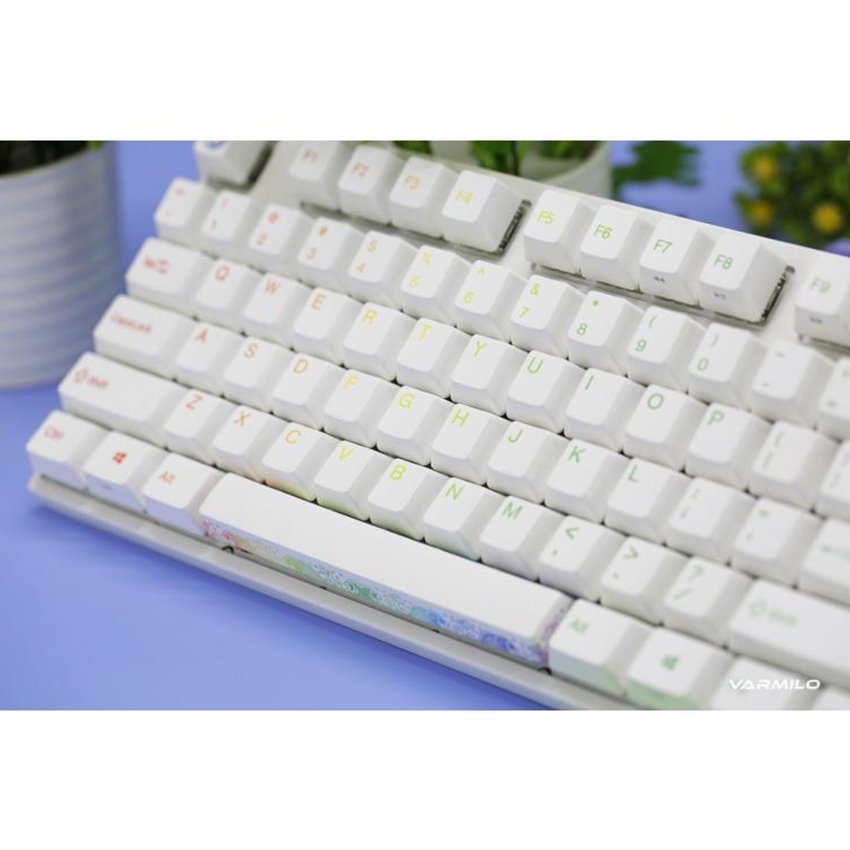Bàn phím cơ Varmilo VA87M Rainbow Led RGB - Mechanical Cherry Red Switch