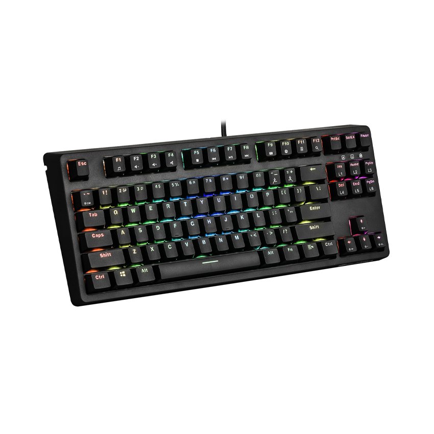 Bàn phím cơ E-Dra EK387 Mechanical Gaming Outemu Red switch led RGB