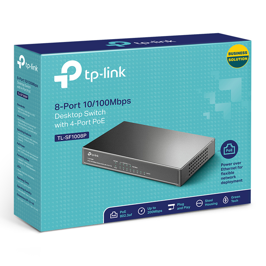 Switch TP-Link TL-SF1008P (8Port 10/100Mbps - 4 cổng POE)