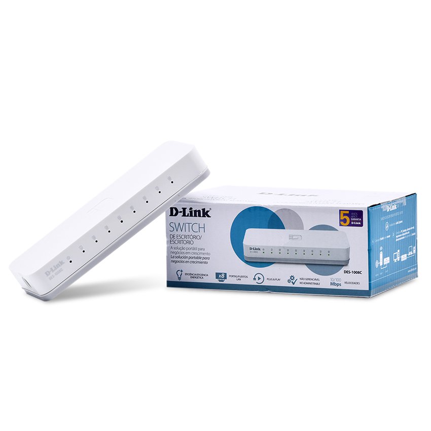 Switch D-link DES-1008C 8 port 10/100 Mbps