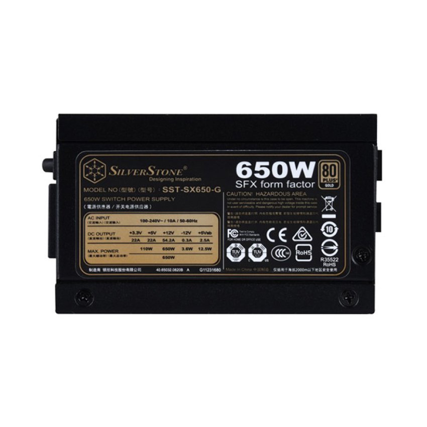 Nguồn SilverStone SFX SST SX650 G 650W (80 Plus  Gold/Full Modular/Màu Đen)