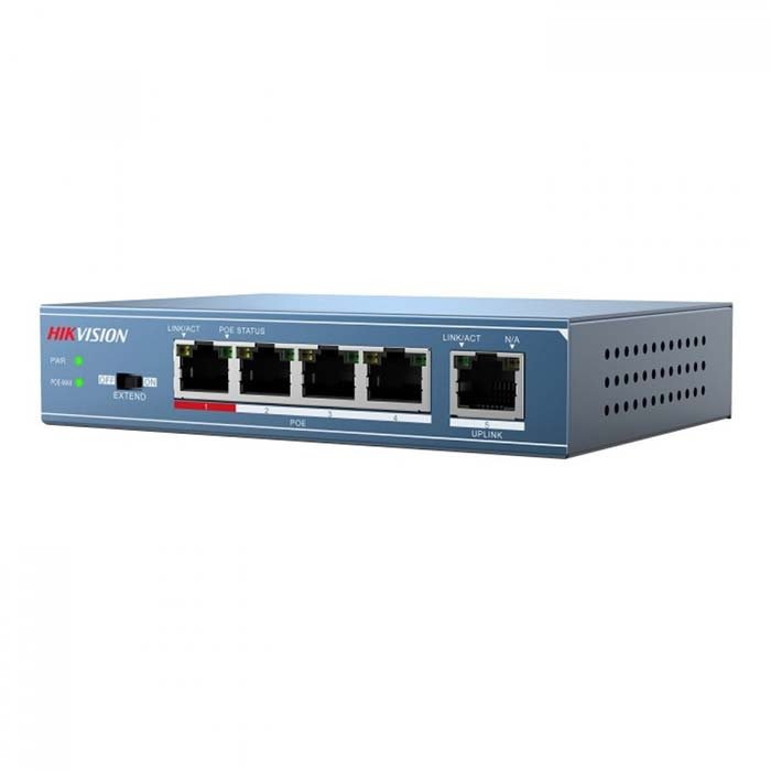 Switch POE 4 cổng Hikvision DS-3E0105P-E