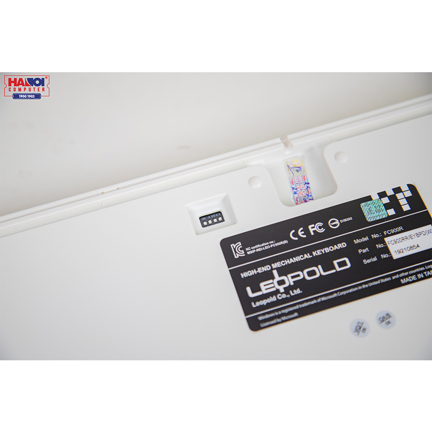 Bàn phím cơ Leopold FC900R PD Sweden White Blue sw