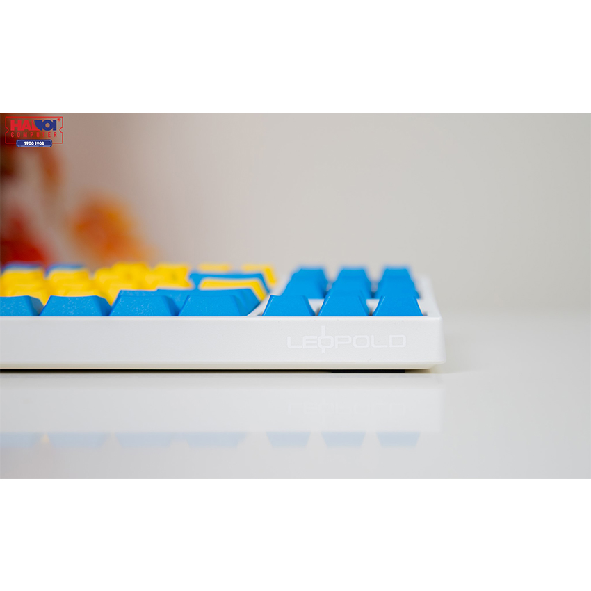Bàn phím cơ Leopold FC750R PD Sweden White Blue sw