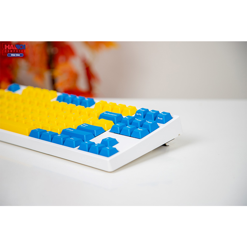 Bàn phím cơ Leopold FC750R PD Sweden White Blue sw
