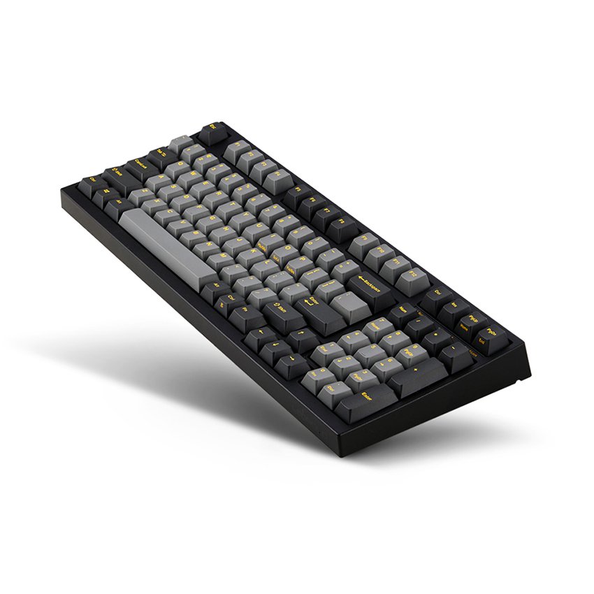 Bàn phím cơ Leopold FC980M PD Dark Gray / Yellow Font PBT Doubleshot Cherry Brown switch