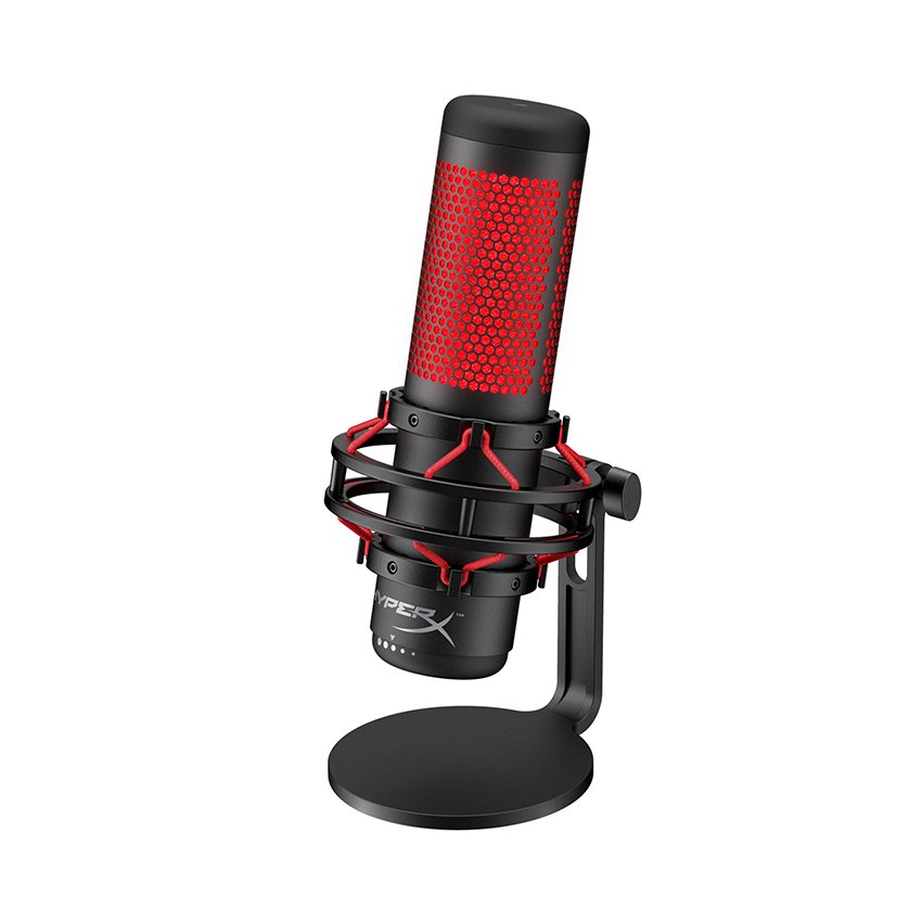 Microphone Kingston HyperX Quadcast Gaming Black Red - HX-MICQC-BK