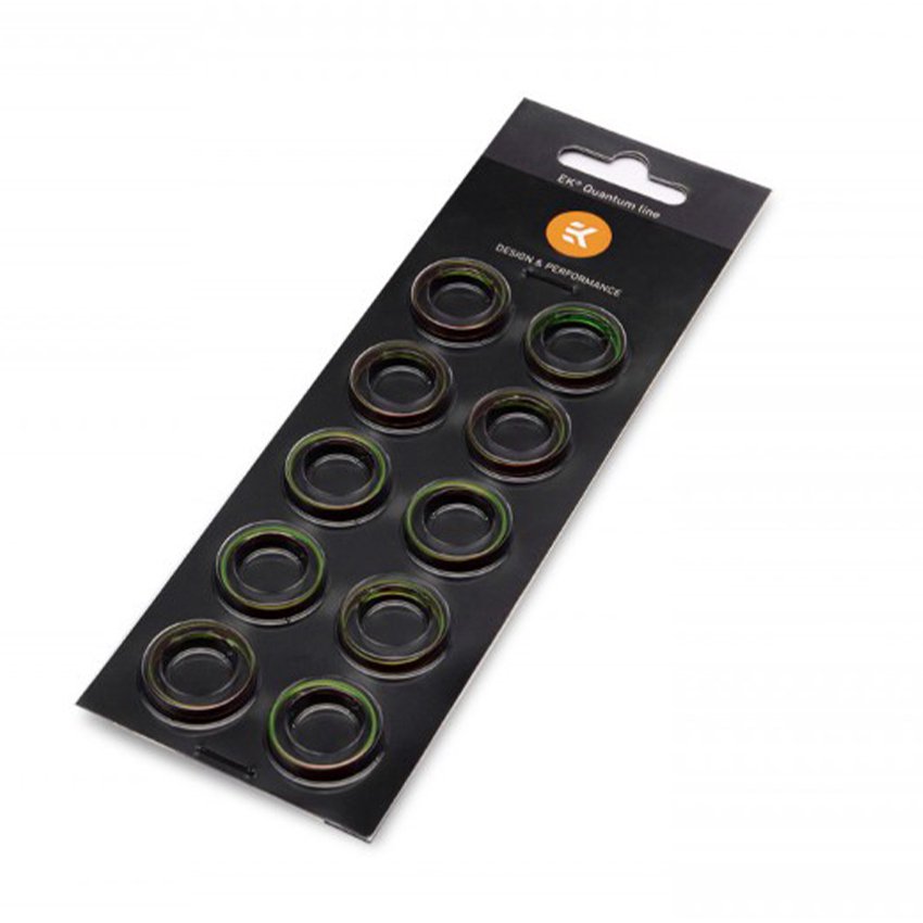 EK-Torque HTC-16 Color Rings Pack - Green (10pcs)