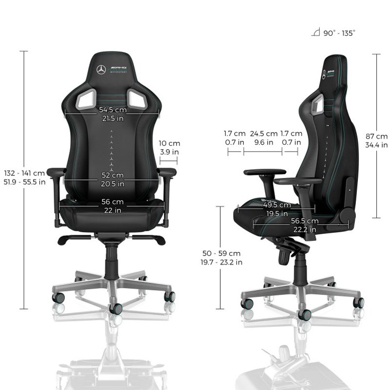 Ghế Gamer Noblechairs EPIC Series Mercedes Petronas Motorsport AMG-Black/Green