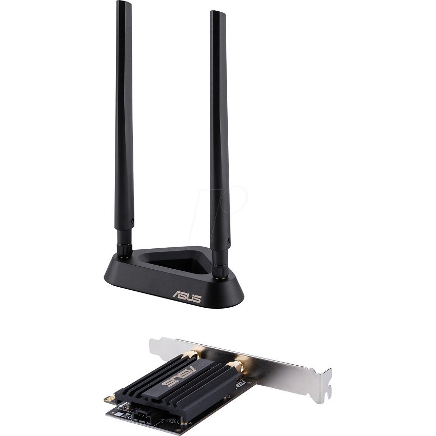 Card mạng wifi PCI Express Asus PCE-AX58BT  chuẩn AX - Tốc độ 3000Mbps