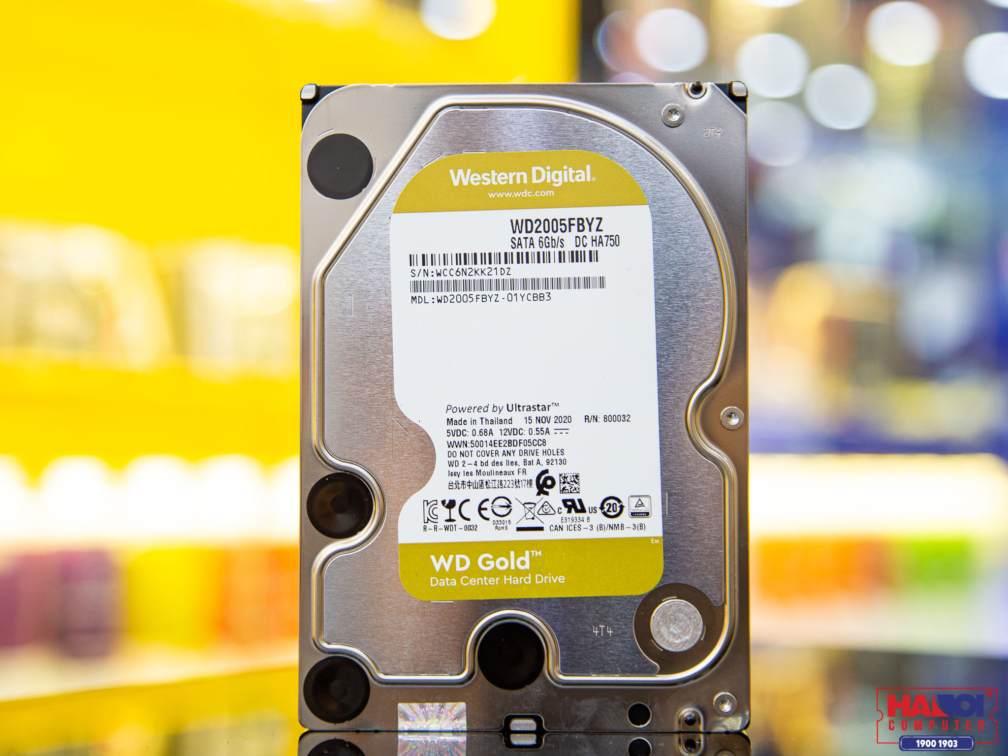 HDD WD Gold (4TB/3.5 inch/SATA 3/256MB Cache/7200RPM) (WD4003FRYZ)