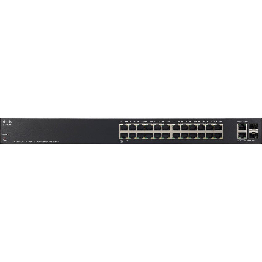 Switch Cisco SF220-24-K9-EU 24 10/100 ports + 2 Gigabit RJ45/SFP combo port