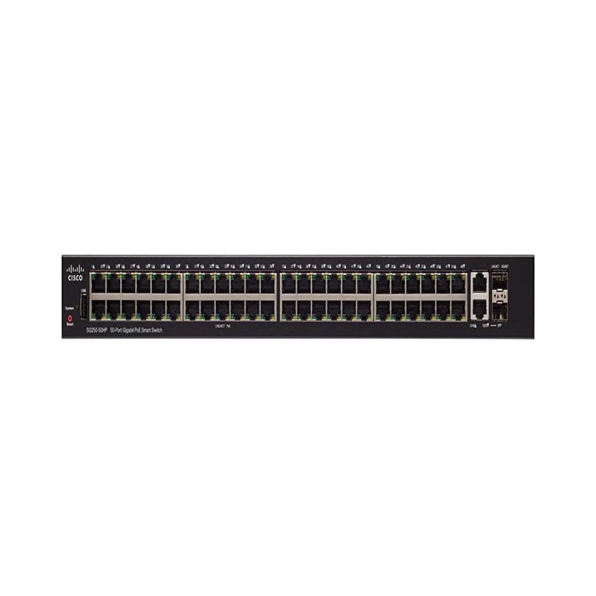 Switch Cisco SG250-50-K9-EU 48 Port 10/100/1000 + 2 Gigabit copper/SFP combo ports