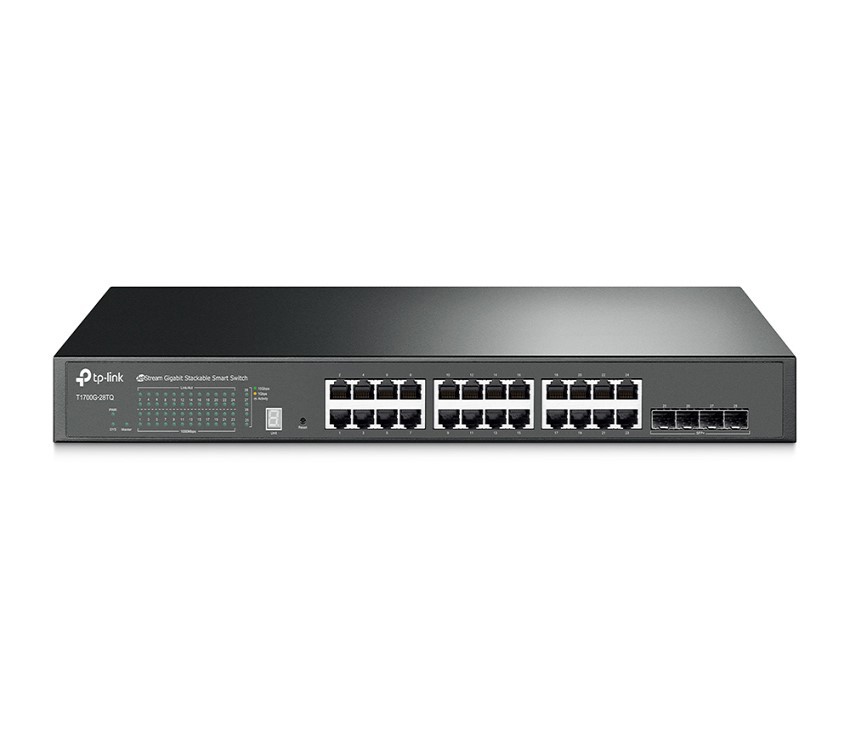 Switch TP-Link T1700G-28TQ JetStream 24-Port Gigabit Stackable Smart Switch with 4 10GE SFP+ Slots