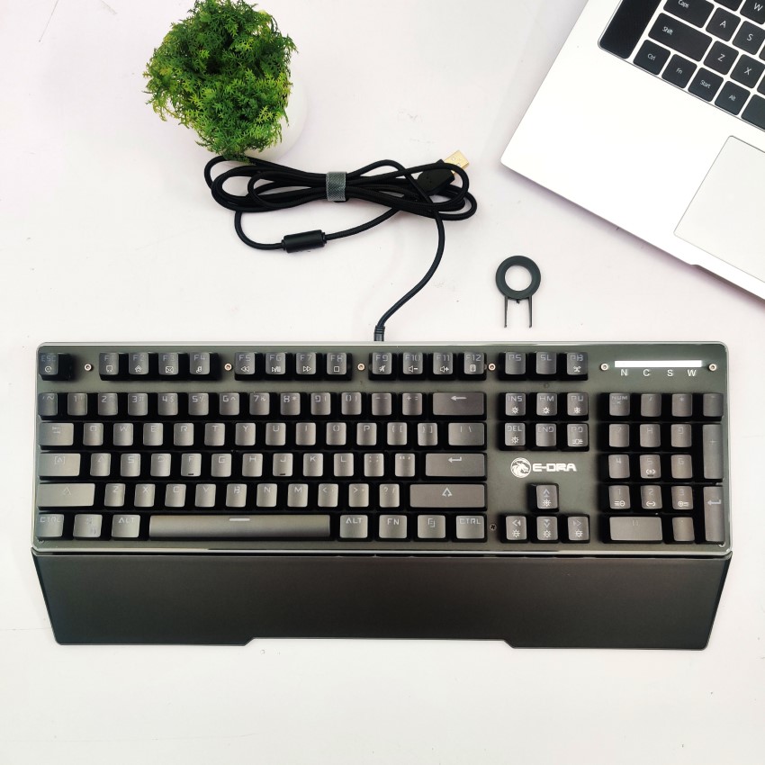 Bàn phím cơ quang E-Dra EK308 RGB (USB/Optical Switch/Đen)