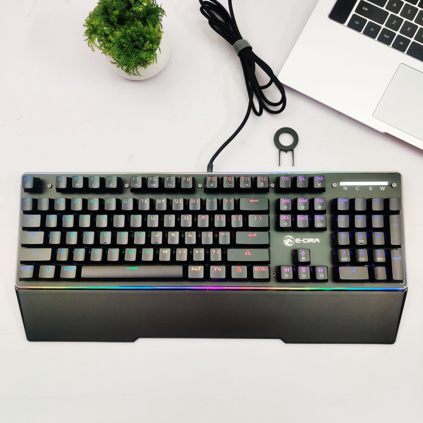 Bàn phím cơ quang E-Dra EK308 RGB (USB/Optical Switch/Đen)