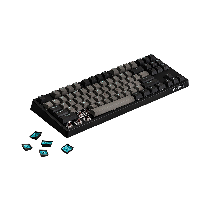 Bàn phím cơ E-Dra EK387 Pro Mechanical Gaming Outemu Blue switch Black Gray USB