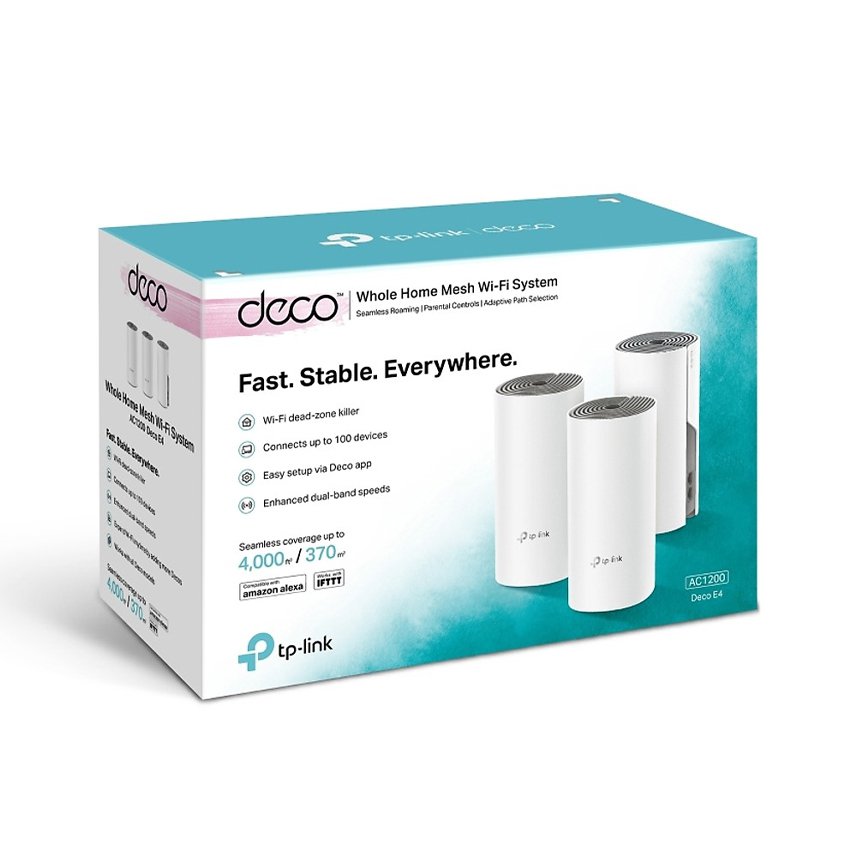 Bộ phát wifi mesh TP-Link Deco E4 (3-Pack)