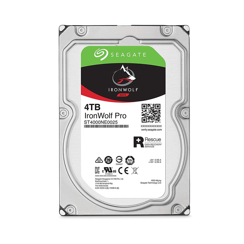 Ổ cứng HDD Seagate Ironwolf Pro 4TB 3.5 inch, 7200RPM, SATA3, 256MB Cache (ST4000NE001)