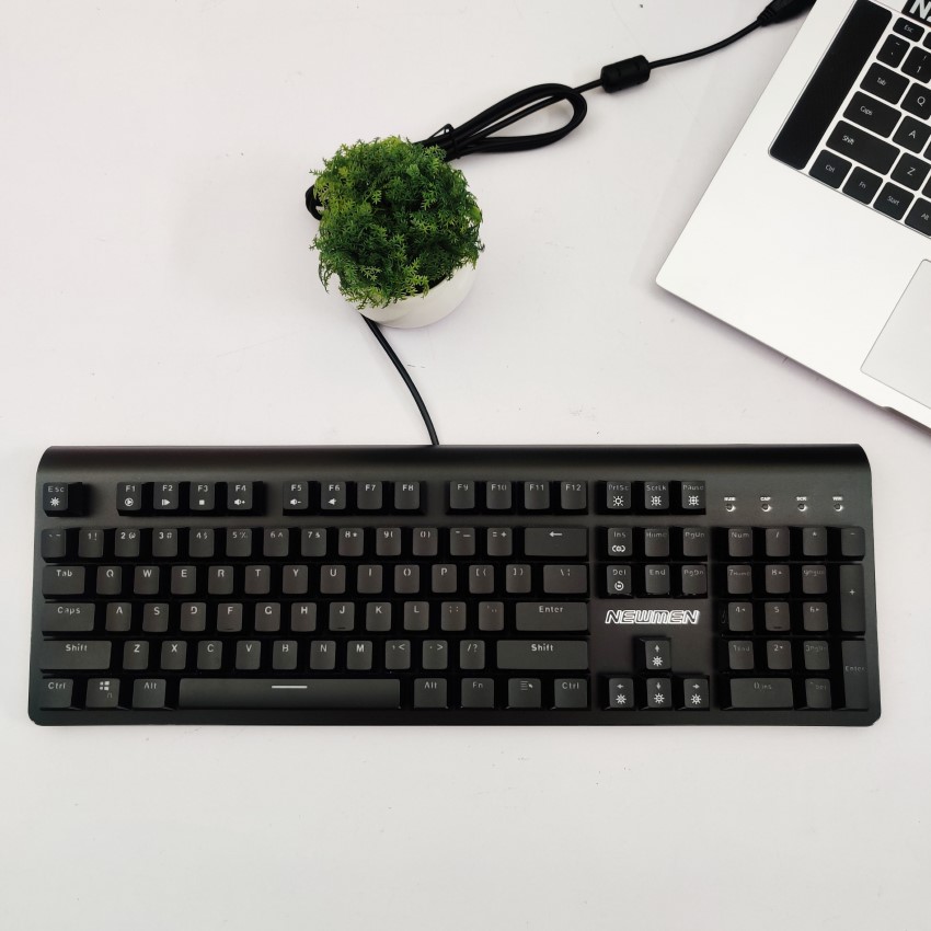Bàn phím cơ Newmen GM390 ( Blue Swicth/Led RGB/màu đen)
