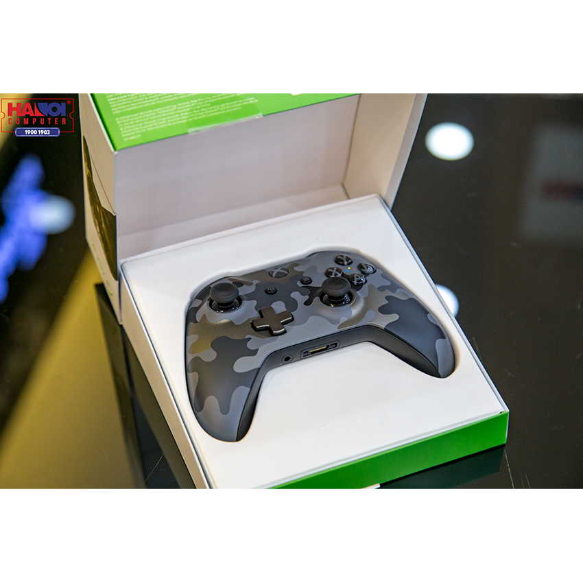 Tay cầm chơi game không dây Xbox One S - Night Ops Camo Special Edition
