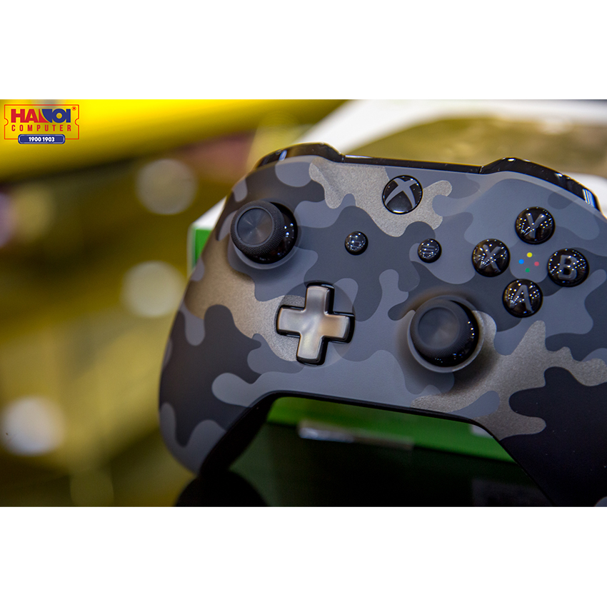 Tay cầm chơi game không dây Xbox One S - Night Ops Camo Special Edition