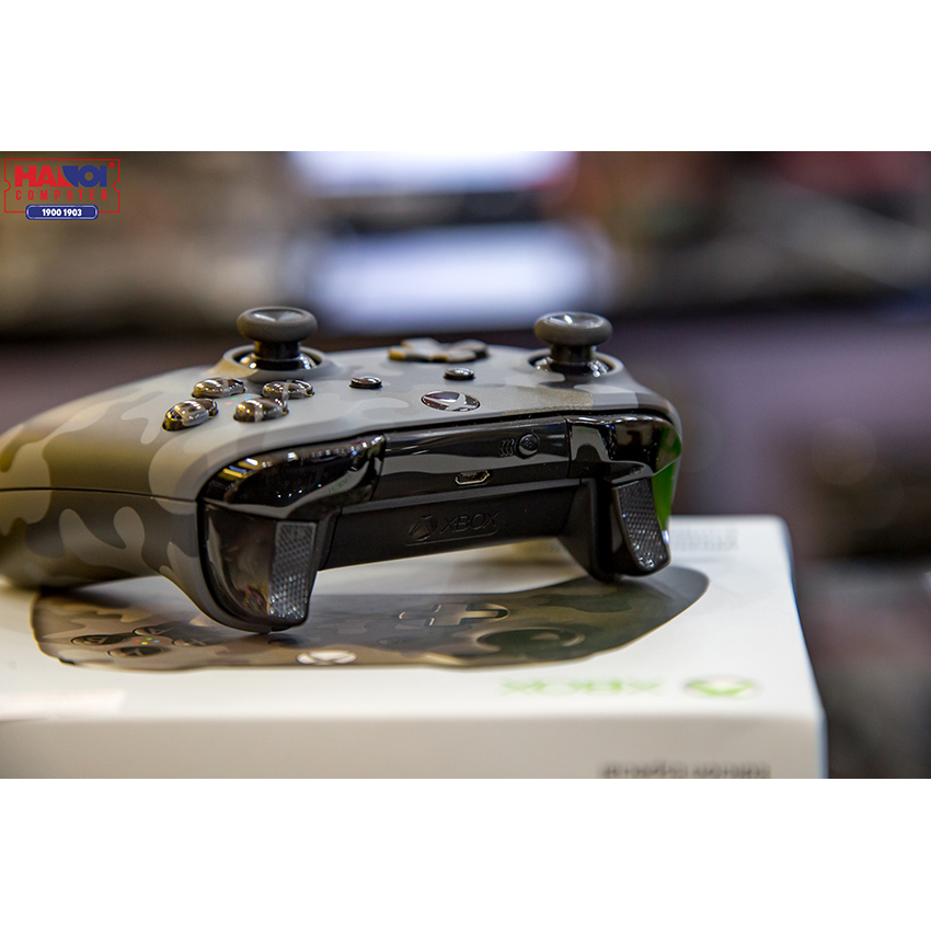 Tay cầm chơi game không dây Xbox One S - Night Ops Camo Special Edition