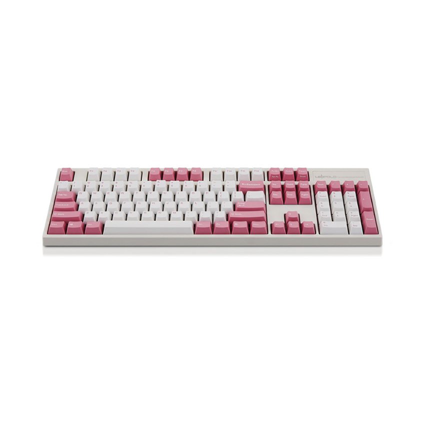 Bàn phím cơ Leopold FC900R White Pink OE Cherry Red Switch