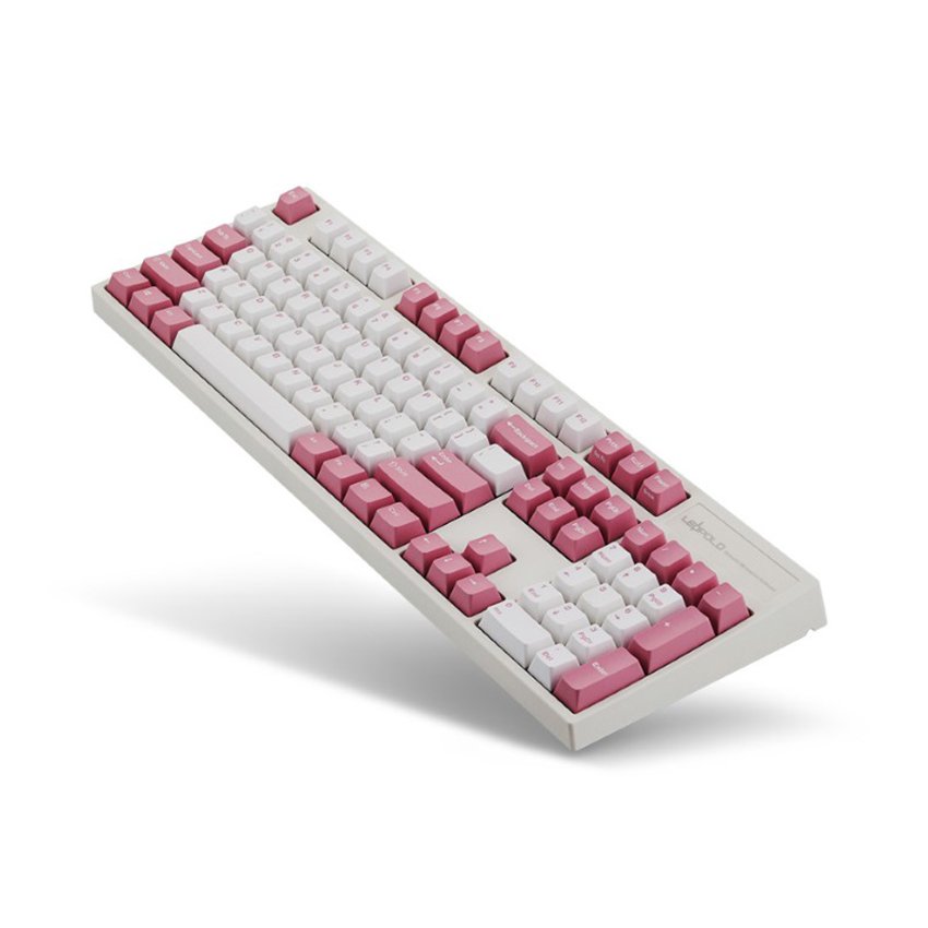 Bàn phím cơ Leopold FC900R White Pink OE Cherry Red Switch