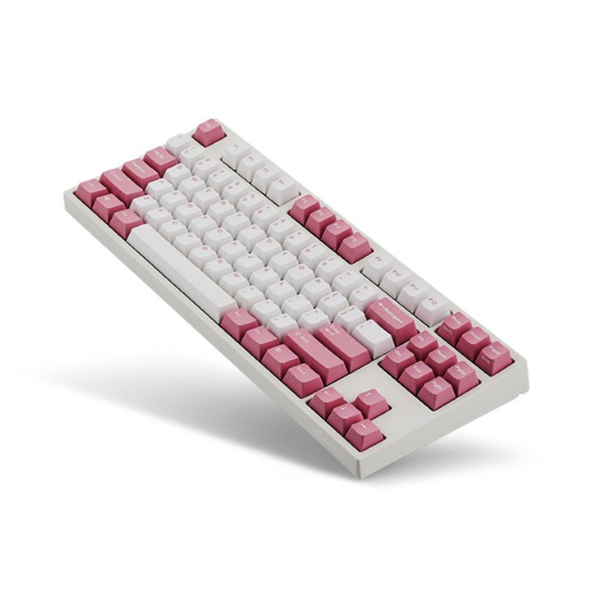 Bàn phím cơ Leopold FC750R White Pink OE Cherry Red Switch