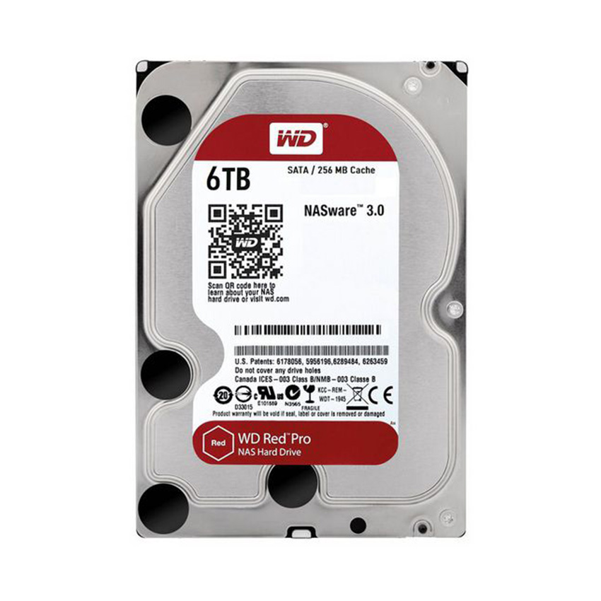 Ổ cứng HDD WD 6TB Red Pro 3.5 inch, 7200RPM, SATA3, 256MB Cache (WD6003FFBX)
