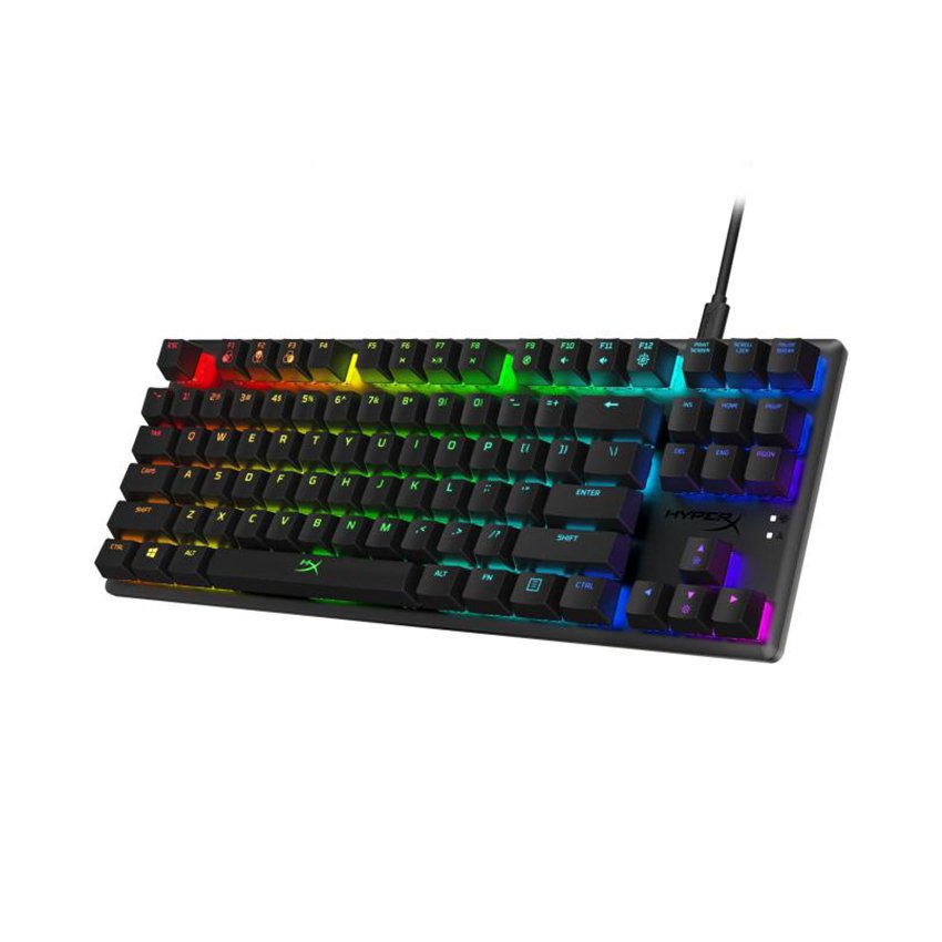 Bàn phím cơ Kingston HyperX Alloy Origins Core RGB Red Switch Black (HX-KB7RDX-US)
