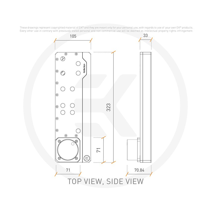 EK-Quantum Reflection Evolv X D5 PWM D-RGB - Plexi