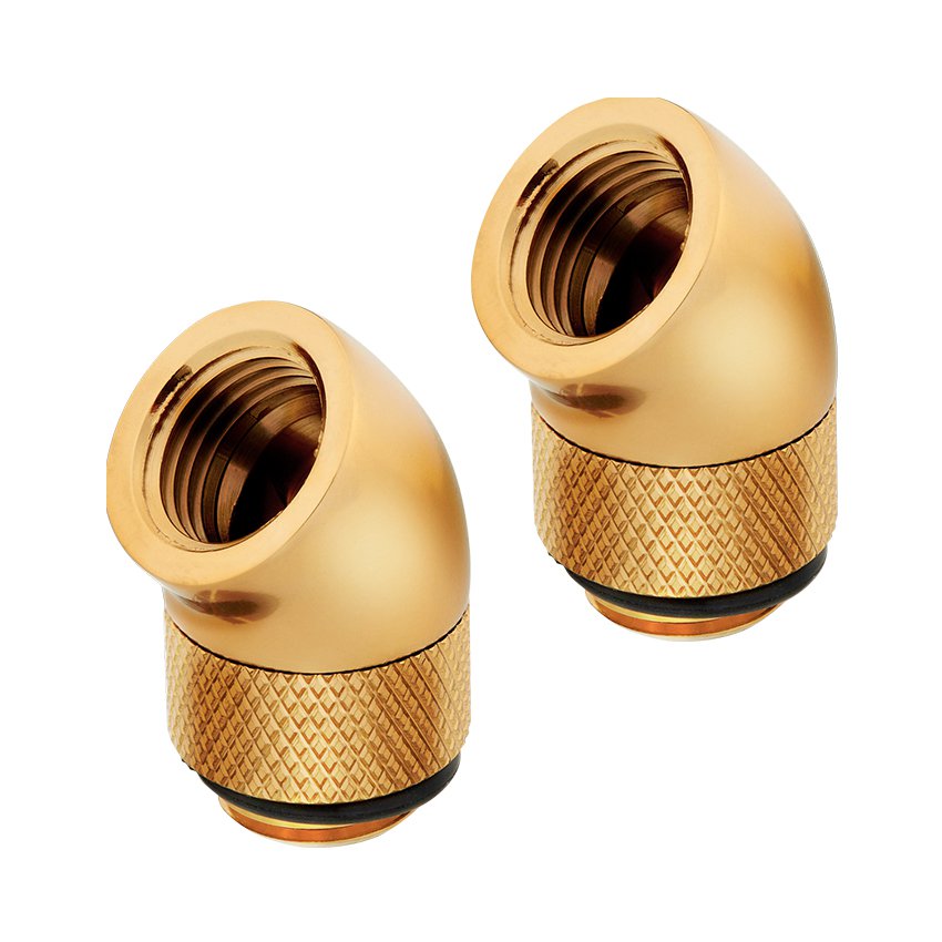 Corsair Hydro X Series  Adapter 2-pack (45° Angled rotary; gold) (CX-9055003-WW )