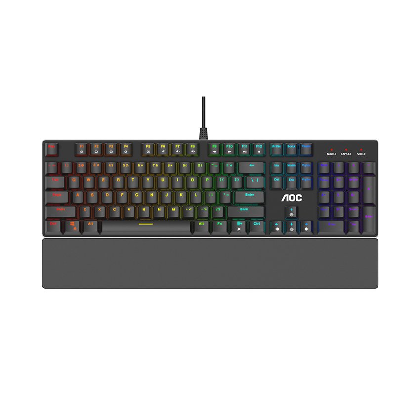 Bàn phím cơ AOC GK500 RGB Outemu Blue Switch Gaming (GK500/74)