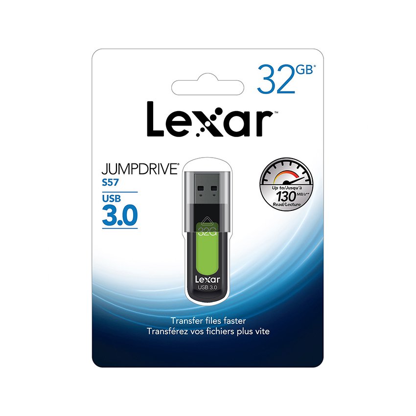 USB 32GB 3.0 Lexar S57 - LJDS57-32GABRECN