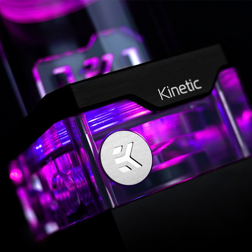 EK-Quantum Kinetic TBE 120 VTX PWM D-RGB - Plexi