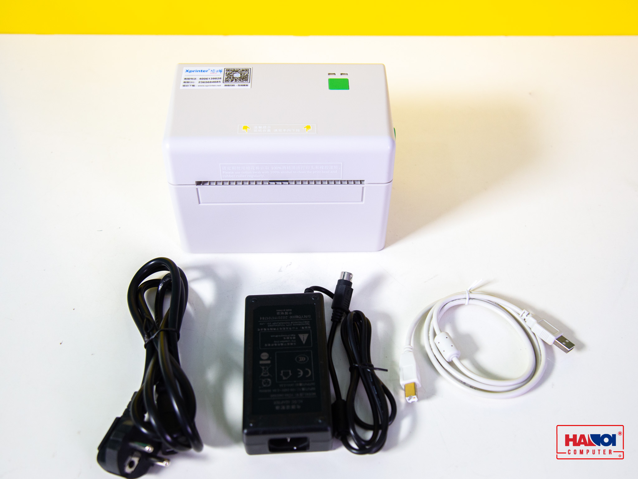 Máy in tem mã vạch Xprinter DT 108b - Máy in tem dán hộp Shopee