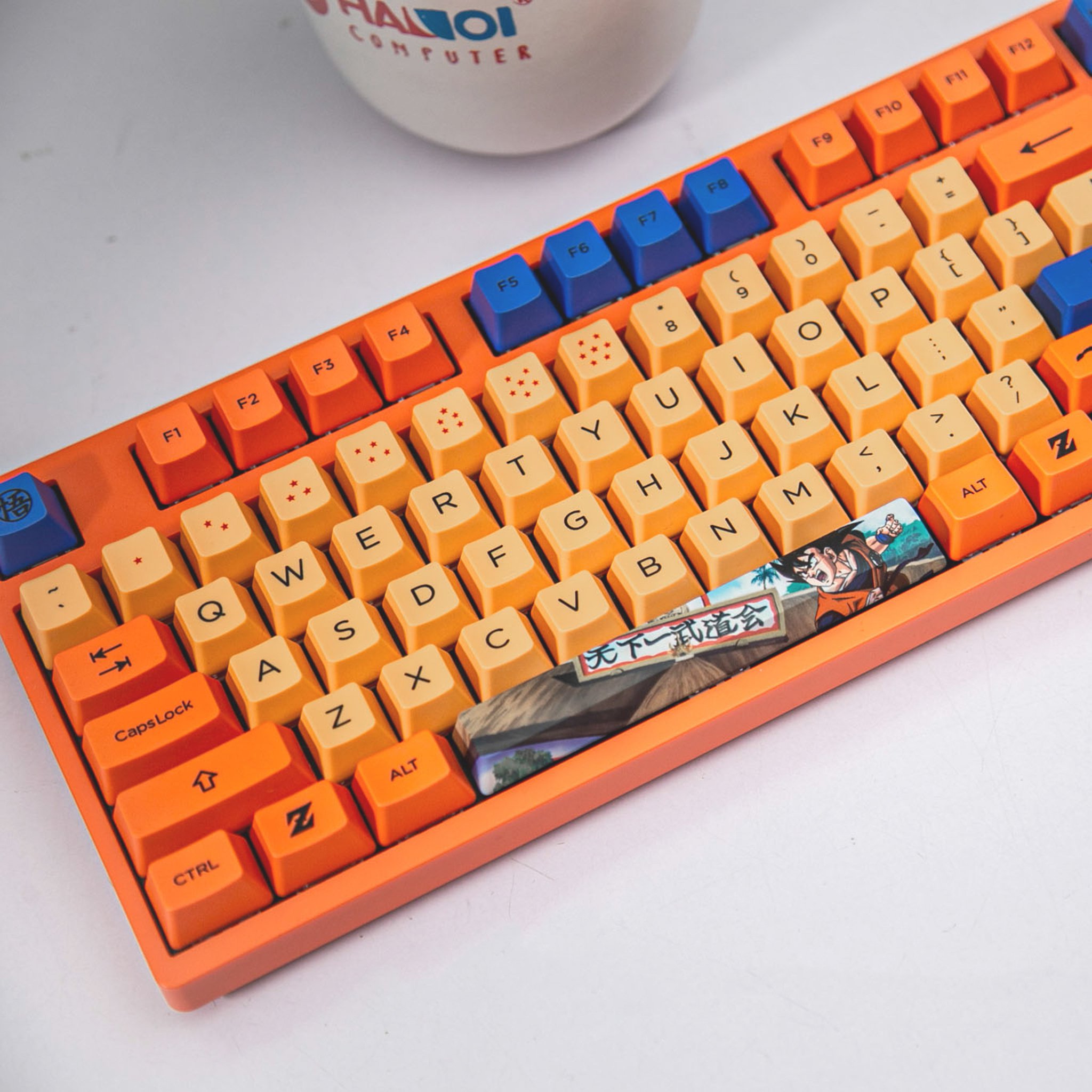 Bàn phím cơ Akko 3108 Dragon Ball Z Goku Cherry Brown switch