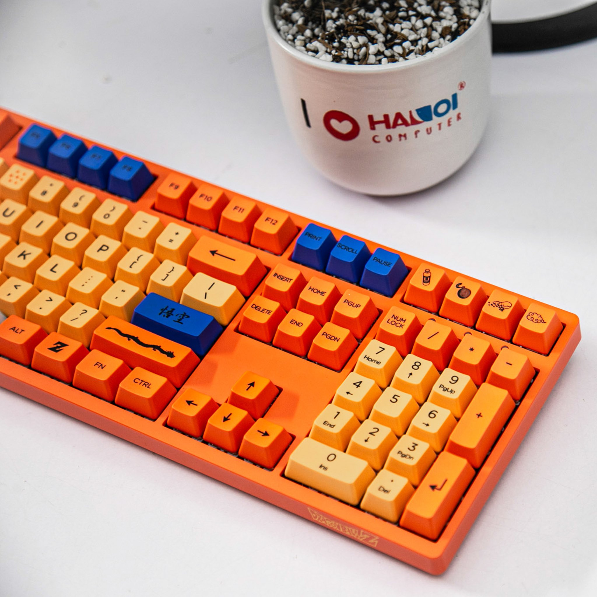 Bàn phím cơ Akko 3108 Dragon Ball Z Goku Cherry Brown switch
