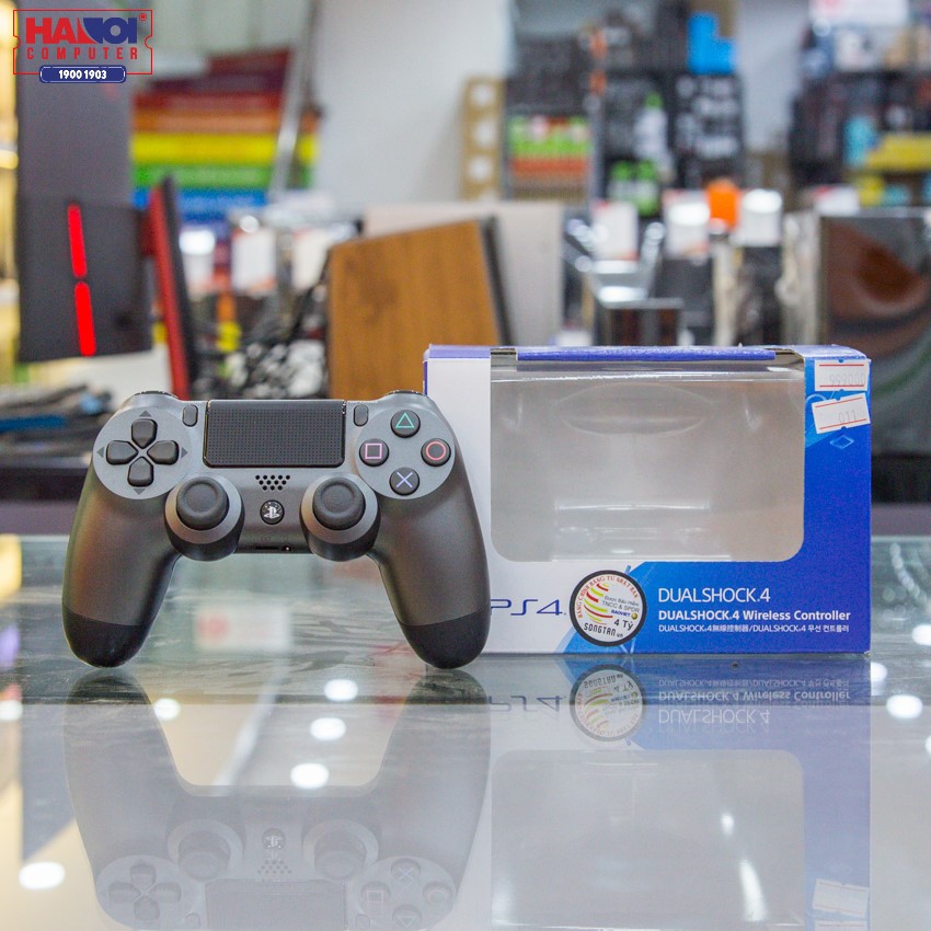 Tay cầm chơi game không dây PS4 Sony DUALSHOCK 4 Controller Steel Black CUH-ZCT2G21